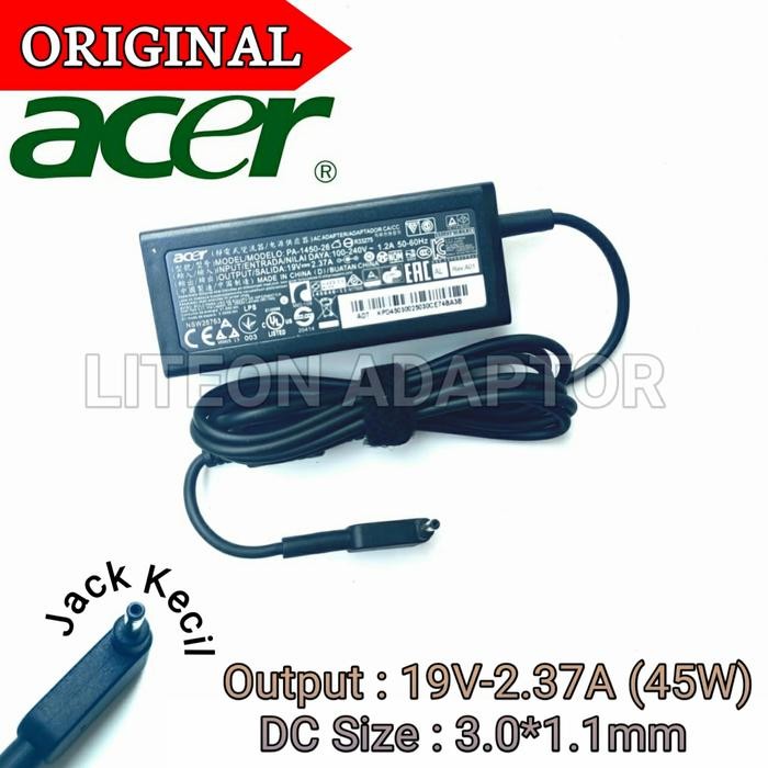 อะแดปเตอร์ชาร์จแล็ปท็อป Acer ADP-45FE F 19V-2.37A 3.0x1.1MM