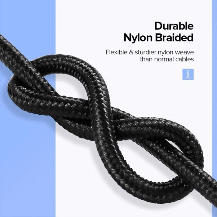 (Allthebest) สายเคเบิลข้อมูล US288 USB-A to Type C Nylon QC สายชาร์จเร็ว