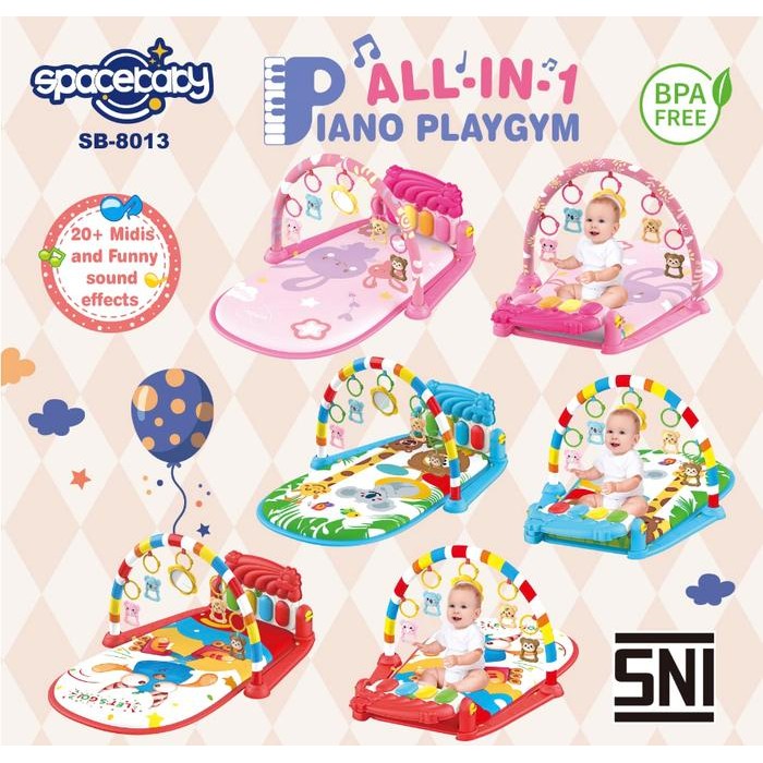 Space Baby Piano Playgym All-in-1 SB-8013 ของเล่นเด็ก 0m+