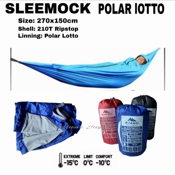SLEEPMOCK POLAR LOTTO SLEEPMOCK SLEEPING BAG HAMMOCK 2 IN 1