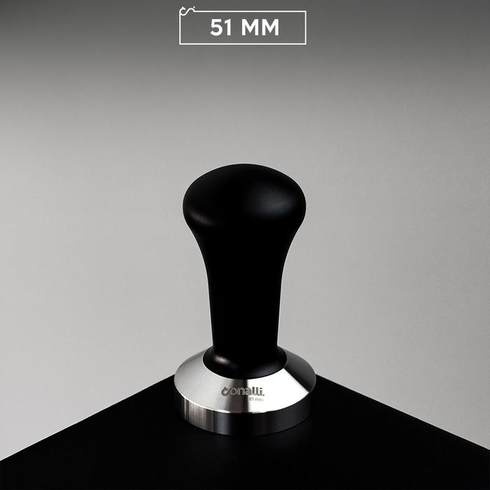 Conalli - Classico Tamper 51Mm สีดํากาแฟ Tamper Espresso Barista เครื่องมือ