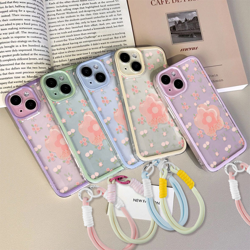 Aesthetic Flower Art Anti Yellow Case Oppo Reno 13F A3X A5I A5X A5 Pro A8 Reno 11F 5G A9 2020 5 5G A