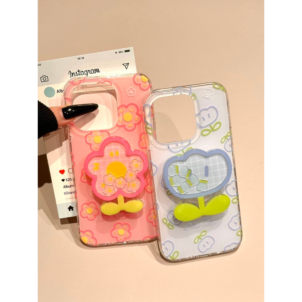 สาวสีชมพูดอกไม้สีฟ้าปลอกRedmi 15 15C 13X A5 Redmiหมายเหตุ14 4G 5G Pro Plus 14C 13C 13 M3หมายเหตุ8 9 