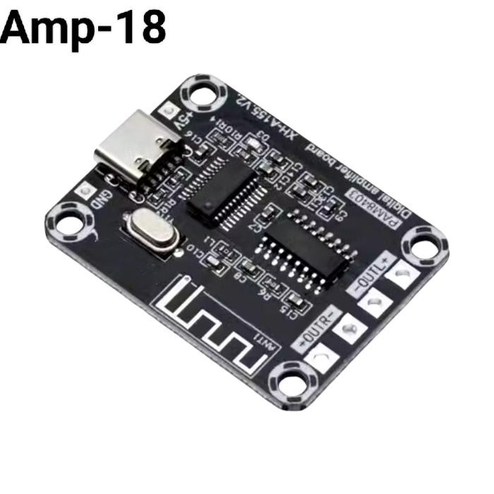 Xh-A155 Mini Pam8403 Ultra Clear Type-C บลูทูธเครื่องขยายเสียงดิจิตอล Amplification