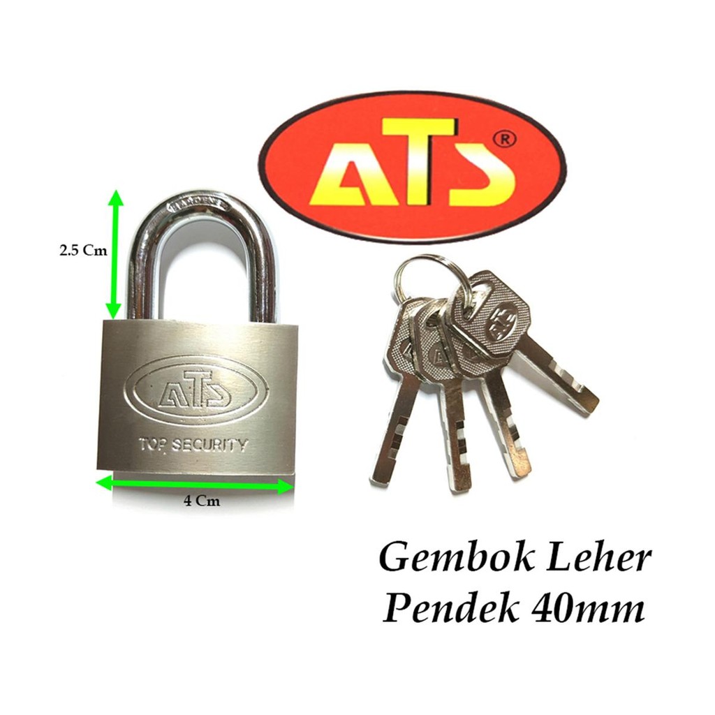 เครื่องมือ PLNT - WHOLESALE ATS 40 มม. กุญแจคอสั้น แข็งแรง ทนทาน กุญแจรั้วกระเป๋าเดินทาง