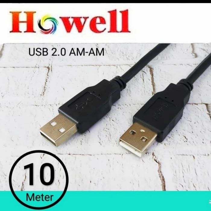 สาย Howell USB Male to Male 10M / USB 2.0 Am/Am 10 เมตร