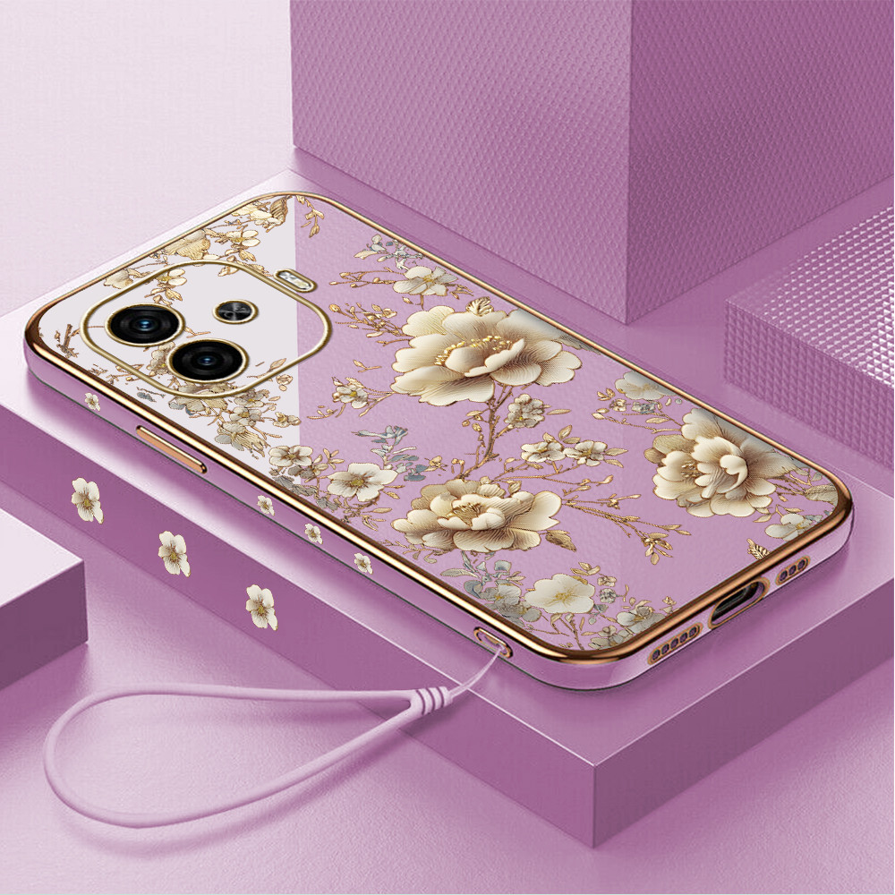 LOKAL ปลอก Hp สําหรับ VIVO iQOO Z9 5G สต็อกท้องถิ่น Lanyard ฟรีเคสโทรศัพท์ Softcase Kesing Cassing S