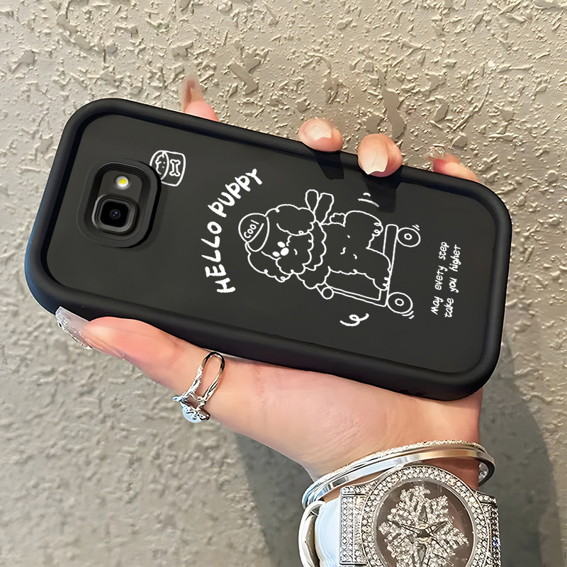 MATA Samsung Galaxy J4 Plus 2018 J6 Plus 2018 J4 Prime J6 Prime J2 Prime J2 Ace Case Dog Skateboard 