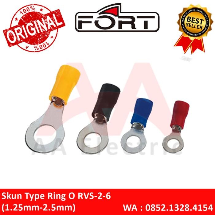 Skun Ring / Skun O Insulation Rv-2-6 / Rv26 สําหรับ 1.25-2.5Mm พร้อมส่ง