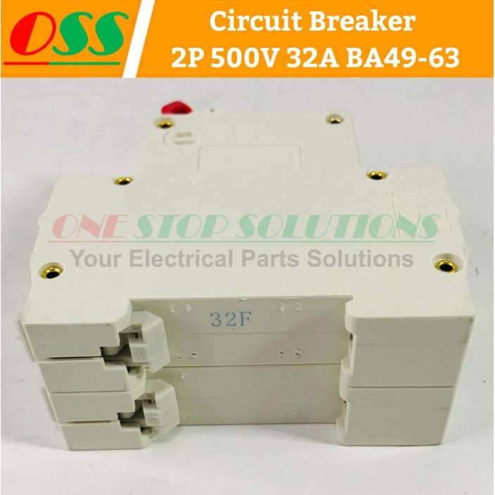 เซอร์กิตเบรกเกอร์ Mcb Dc 2P 500V 32A Ba49-63 Ready