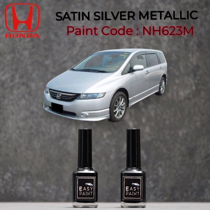 SATIN SILVER METALLIC CAR PAINT NH623M HONDA SILVER METALLIC GREY