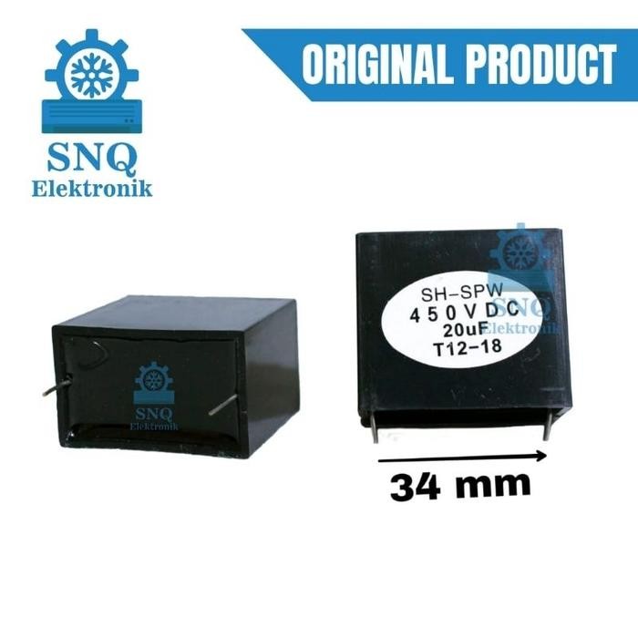 DAIKIN [ผู้เชี่ยวชาญ] ตัวเก็บประจุแท้ 20uf 450VDC SH-SPW/Avenger Inverter VDC AC Capacitor