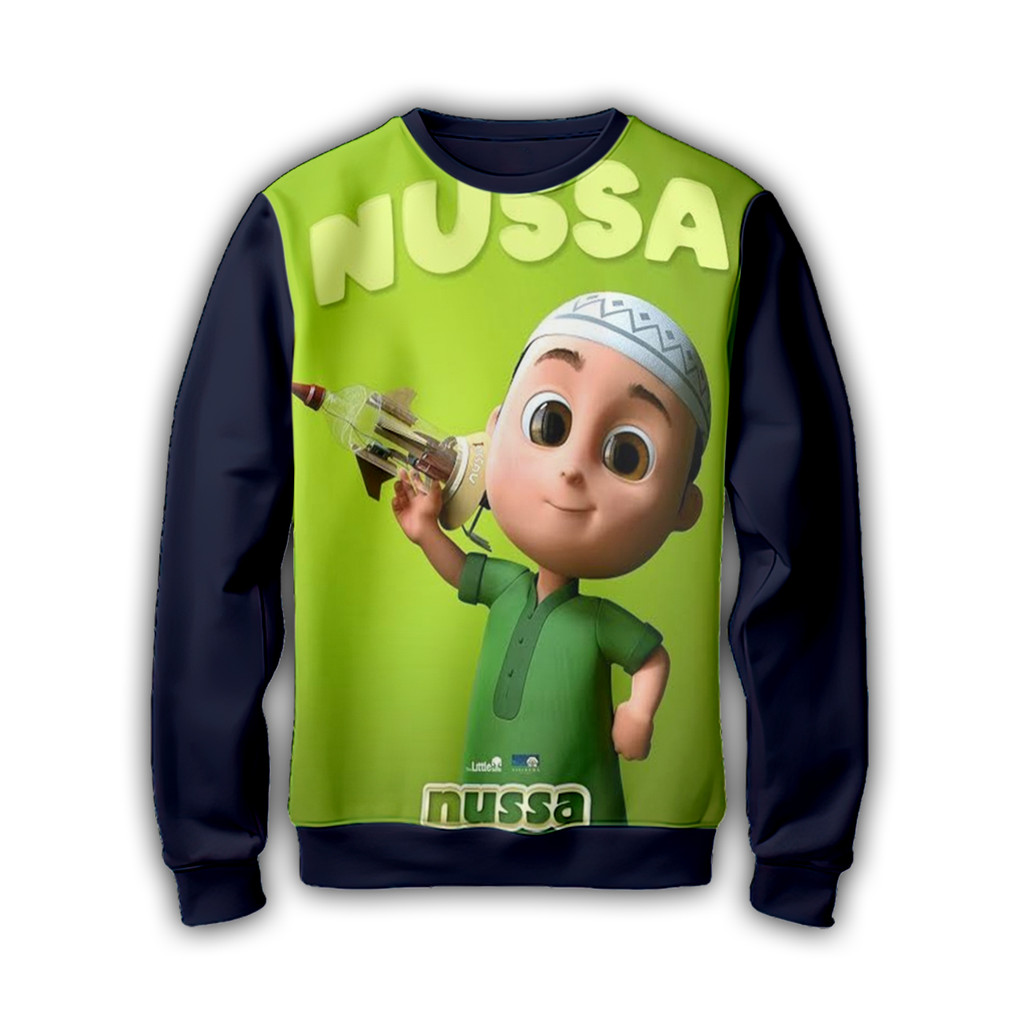 Nusara เสื้อแจ็คเก็ตเสื้อกันหนาวเด็ก Super Hero การ์ตูนแอนิเมชั่นฟิล์ม S5 Crewneck สกรีนลายที่ผสมผสา