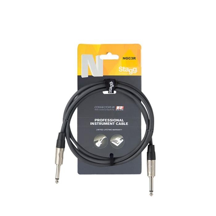 Stagg Ngc3R, 3M/10Ft Guit Guitar Cable/Instr Cable Deluxe