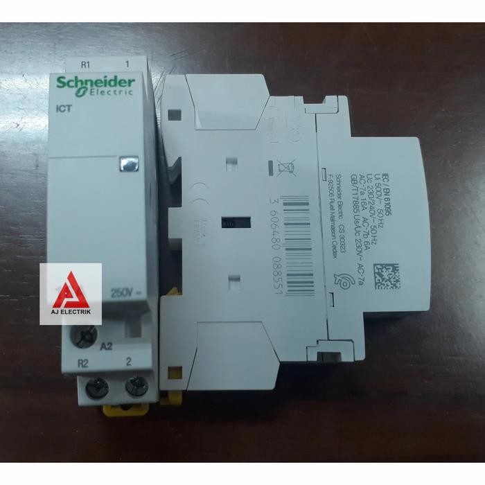 SCHNEIDER ชไนเดอร์คอนแทคเตอร์ 1 เฟส 16Ample 1NO / iCT DIN A9C22711