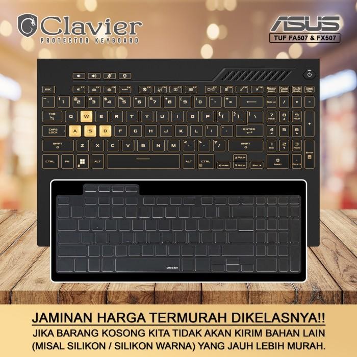ฝาครอบแป้นพิมพ์ Asus TUF Gaming F15 FX507 FX507Z FX507ZC Tpu