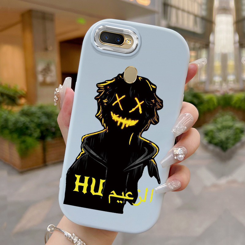 HP Casing For OPPO A7 A5s A12 A12s A11k Case Casing pattern Referring people HP Casing Silicone Soft