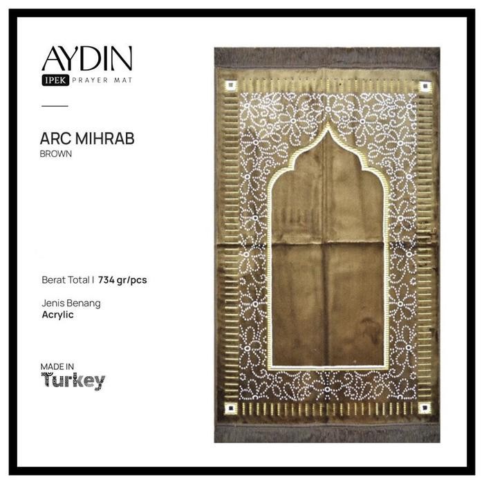 (Allthebest) Aydin Ipek พรมสวดมนต์พับได้ตุรกีนุ่ม 70x110 ซม.