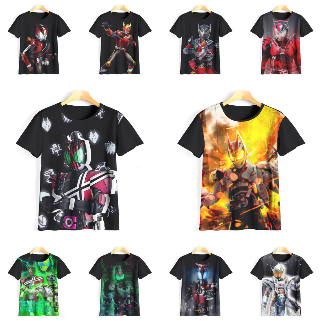 เสื้อยืด 3D Kamen Rider เท่ๆ, เสื้อยืด Kamen Rider V1 Motif, เสื้อ Kamen Rider Animation สําหรับเด็ก