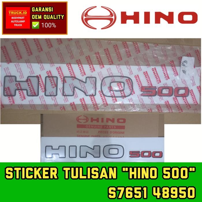 สติ๊กเกอร์สติ๊กเกอร์ "HINO 500" HINO LOHAN 500 *ORIGINAL QUALITY