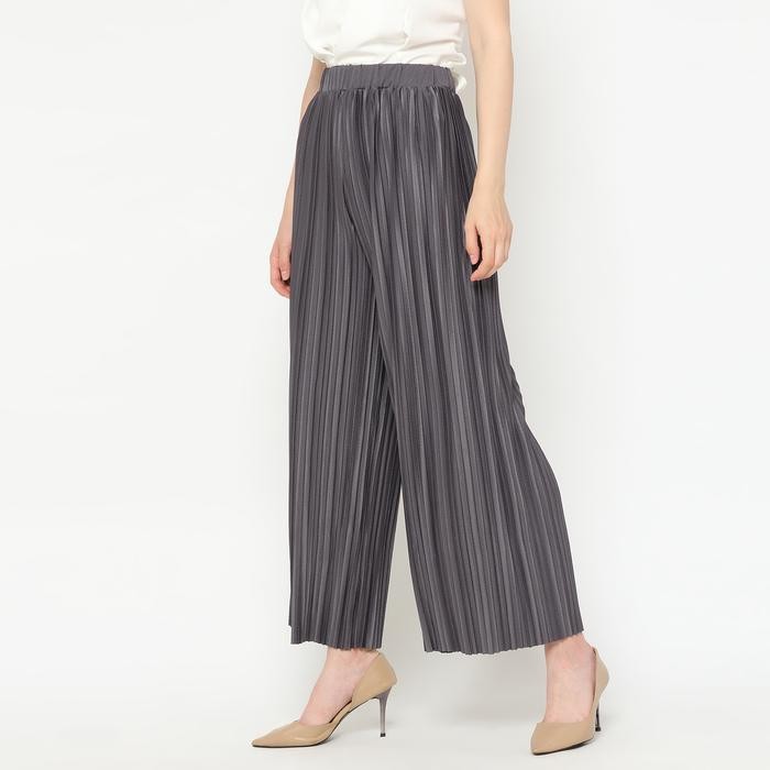 Duapola Womens Box Pleated Culottes Long Pants 78178FS