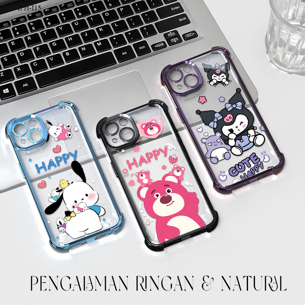 HP เข้ากันได้กับ iPhone 15 13 12 11 7 8 6 6S SE Pro Plus 2020 2022 Softcase 059 SJ