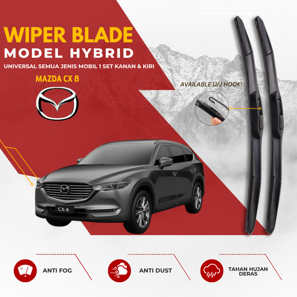 Mazda Cx-8 Premium Hybrid Wiper หนึ่งคู่ซ้ายขวา