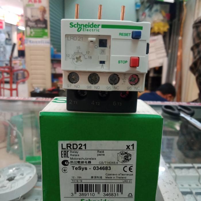 โอเวอร์โหลดความร้อนจํากัด Lrd21-Lrd22 Schneider
