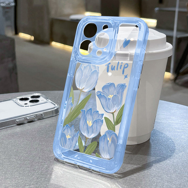 Flower Art Paint Tulp Casing Hp Realme Note 70 Note 60 60X C75 C75X C71 C53 C51S Narzo 50I Prime C63