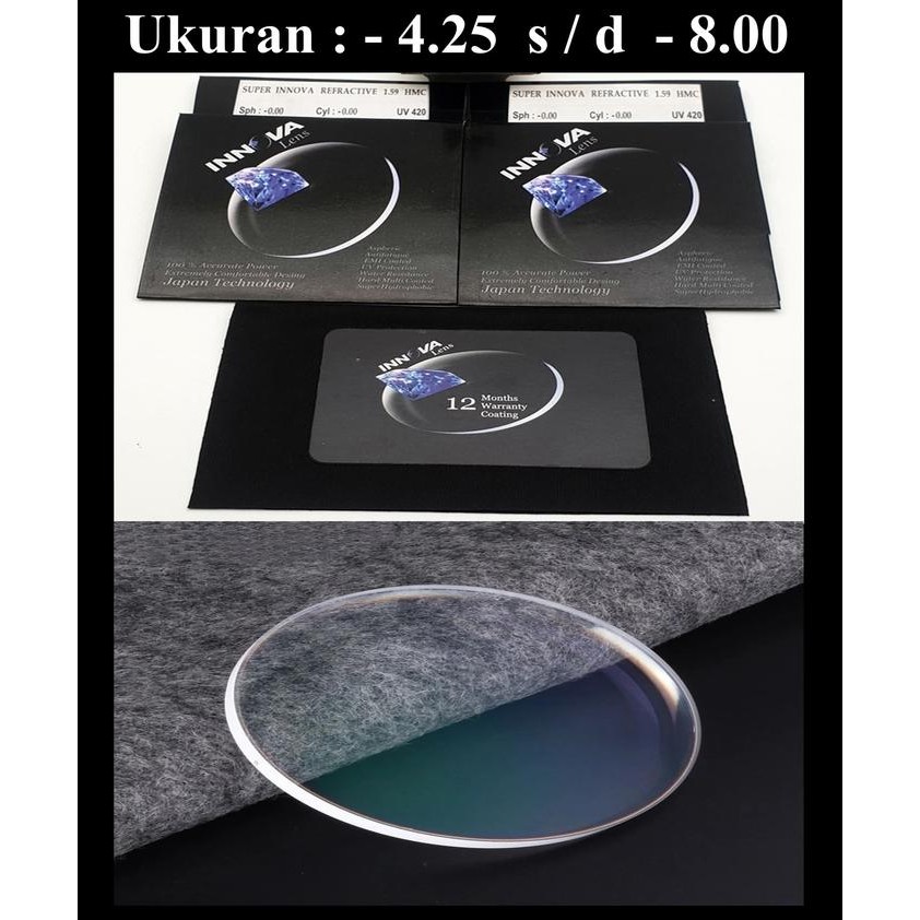 Alfa INNOVA LENS ORIGINAL H-index 1.59 ลบแว่นตา LENS รับประกัน 1 ปี