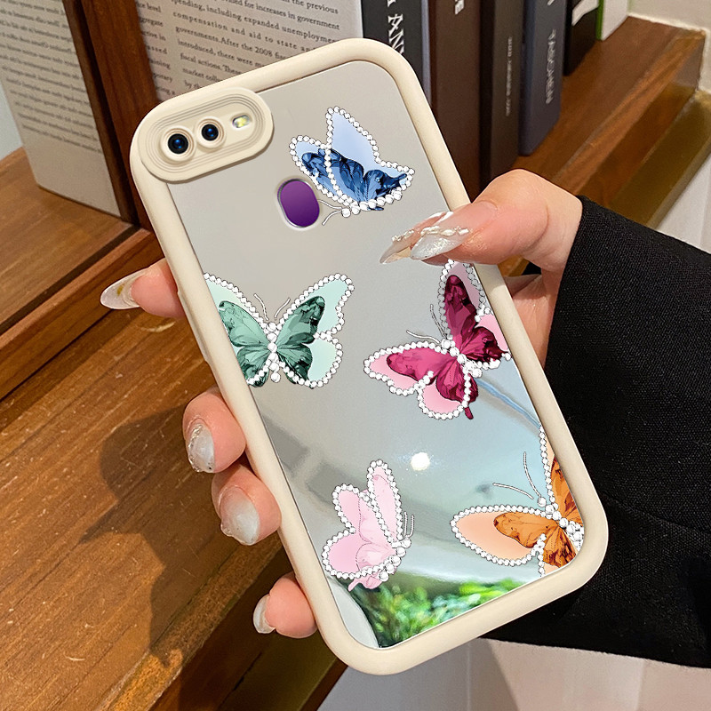 HP Casing OPPO F9 F9 Pro A7x Realme 2 Pro Realme U1 Case Casing Graffiti Love Butterfly Silicone Cas