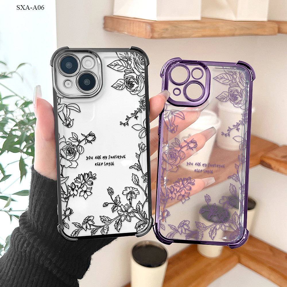 ใช้งานร่วมกับ Samsung Galaxy A06 A05 A05S A04 A04E A03S A03 A02S Layered Softcase Case Hp Kesing Cas