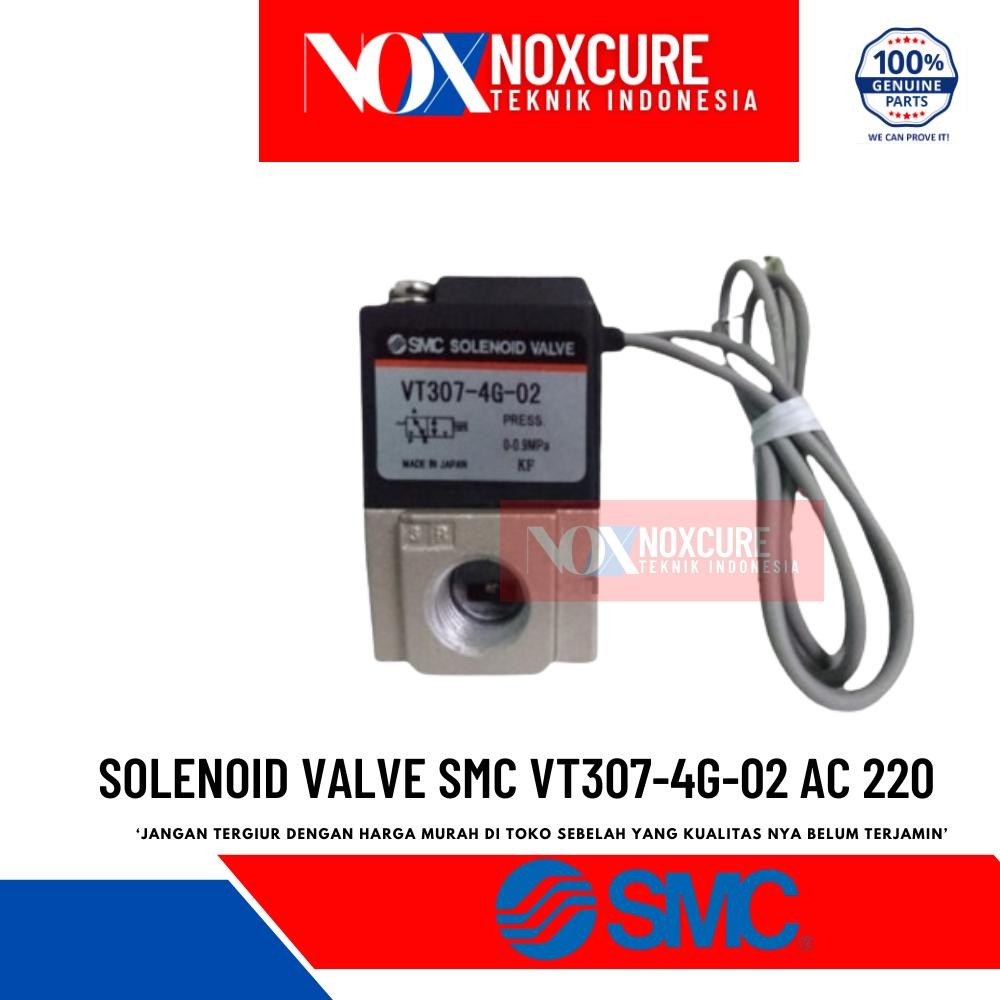 โซลินอยด์วาล์ว SMC VT307-4G-02 โซลินอยด์วาล์ว VT 307 4G 02 AC 220