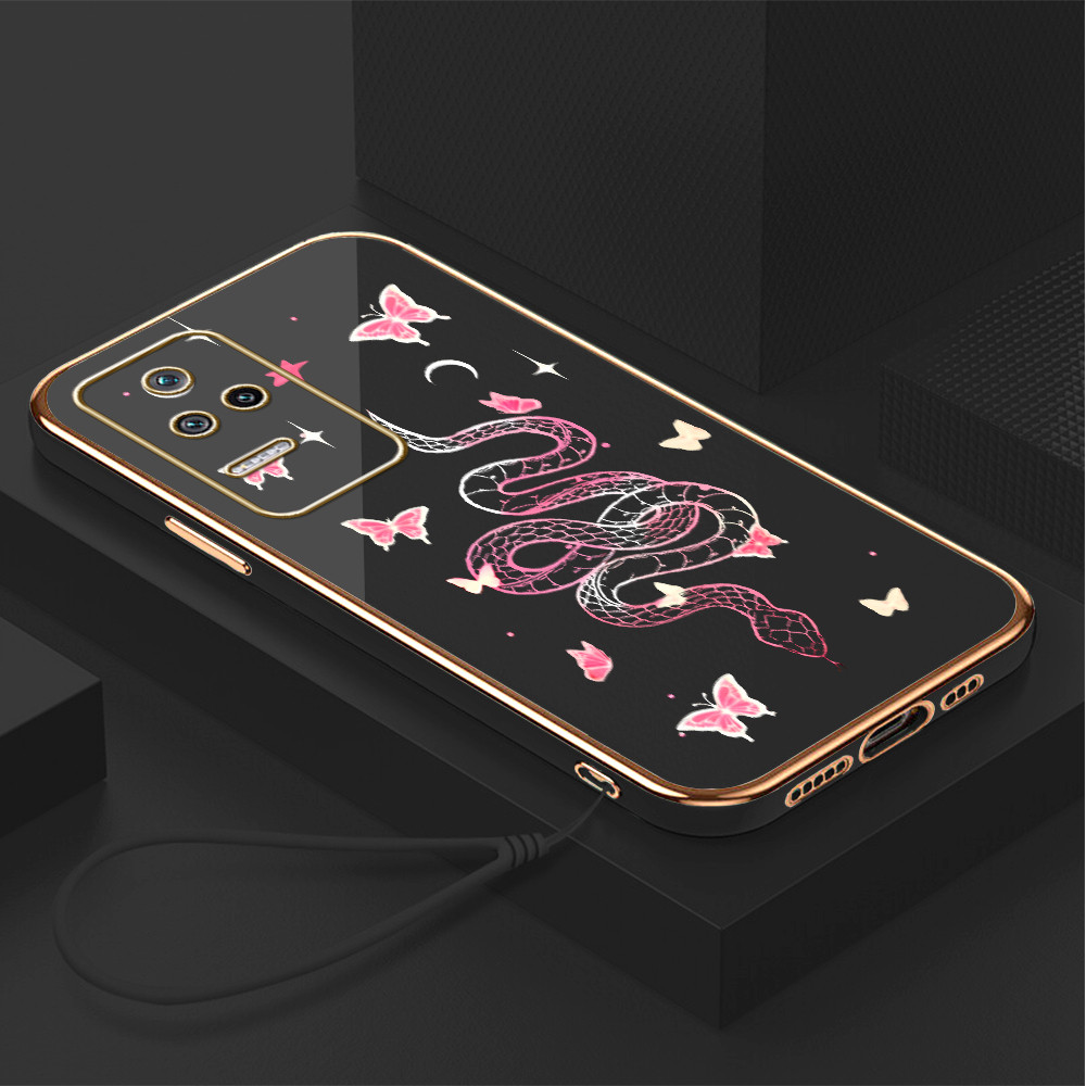 LOKAL ปลอก Hp สําหรับ Xiaomi Poco F4 Redmi K40S สต็อกท้องถิ่น Lanyard ฟรีเคสโทรศัพท์ Layered Softcas