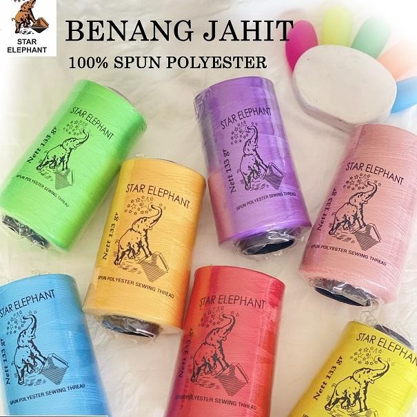 STAR ELEPHANT LKM SEWING THREAD 5000 YARDS - 40/2 ต่อ 1/2 DOZEN