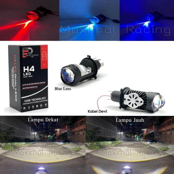 Premium Led ไฟหน้า H4 Mini โปรเจคเตอร์รถจักรยานยนต์รถ Original Epic Racing Ze5 High Low Ac Dc พร้อม