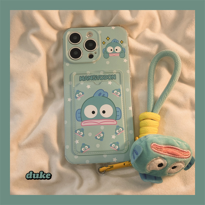 MERAH HIJAU สีเขียว Clown Fish Card Holder สายคล้องปลอก Realme C71 C75 C75X หมายเหตุ 60 60X 8I 9I 10