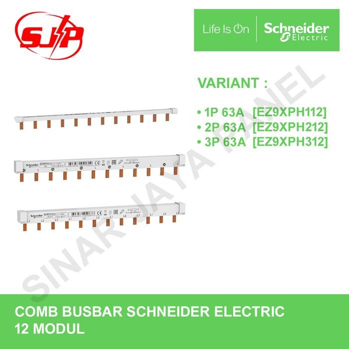 COMB BUSBAR / BUSBAR SSR SCHNEIDER 1P 2P 3P 63A EZ9XPH112/212/312 เดิม