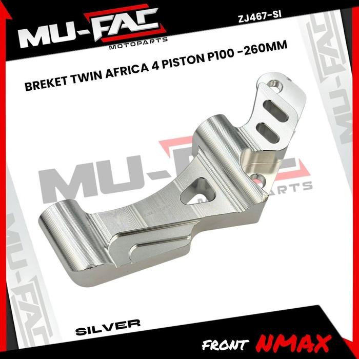 ส่งฟรี! TWIN AFRICA 4 PISTON PITCH 100 NMAX UK 260 มม. MUFAC Caliper Bracket