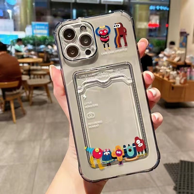 Pop การ์ตูน Simple Monster Kesing Hp Oppo 14F 14 Pro 5G Reno 13F Reno 13 5G Reno8 Pro 8T Reno5 5G Re