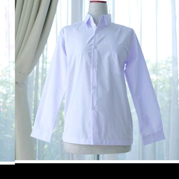 (Allthebest) เสื้อสีขาวสําหรับ JUNIOR HIGH SCHOOL & HIGH SCHOOL LONG SLEEVE SCHOOL UNIFORM