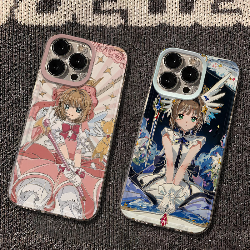 สาวการ์ตูนความงามซากุระการ์ดจับกรณีVivo V60 Lite Y400 V60 Y19s Pro V50 Lite Y19S Y28 Y29 Y11 V30 Pro