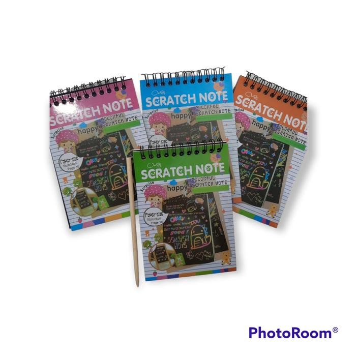 (Allthebest) Scratch Note/Magic Book Colourful Scratch Note Small / Educational Toys