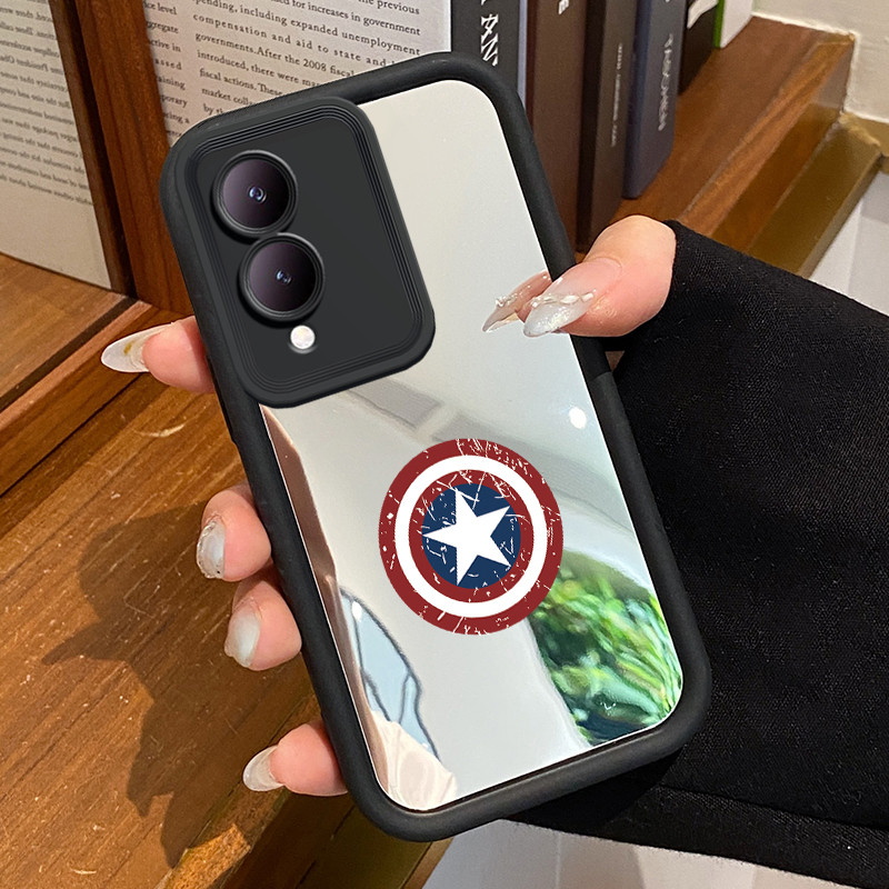 MERAH HPปลอกVIVO Y17S Y36i 5G G2 5G Y28 5Gกรณีโทรศัพท์มือถือปลอกกระจกProtector Web Hero SpiderสีแดงS