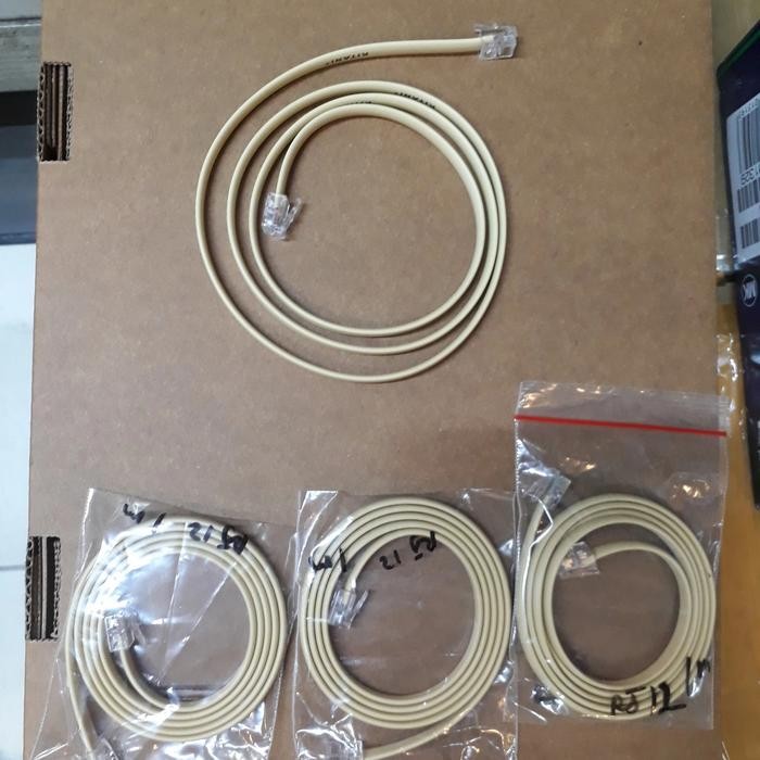 Kitani Kabel Line Rj12 Pin 6 สาย Rosette โทรศัพท์แบนเหมาะสําหรับอุตสาหกรรม Pabx Ht