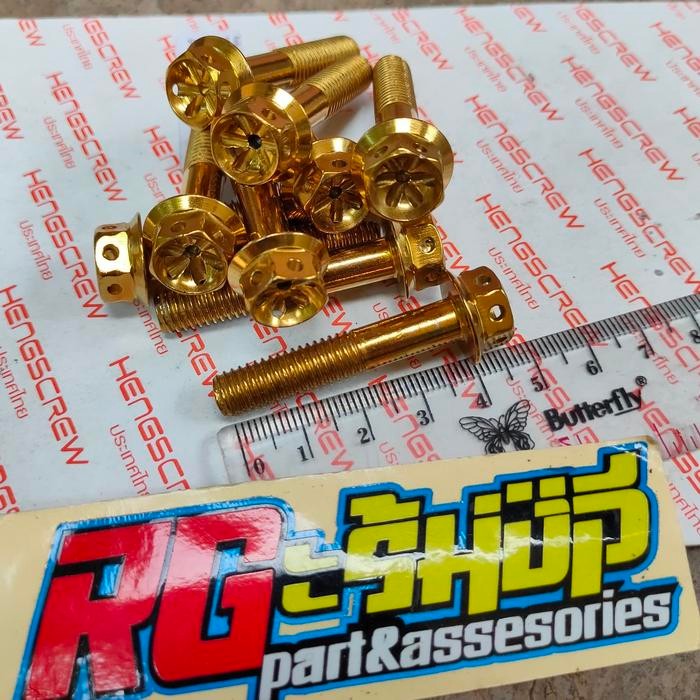 Choice - Probolt Gold Flower Bolts 8X40 Thread 12 ยาว 40Mm Heng Thailand