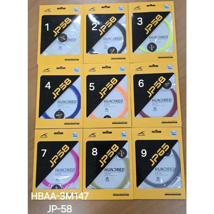 ร้อย Jp58 สายแบดมินตัน Made In Japan Jp 58 Hdrd Hndrd Original จัดส่งฟรี