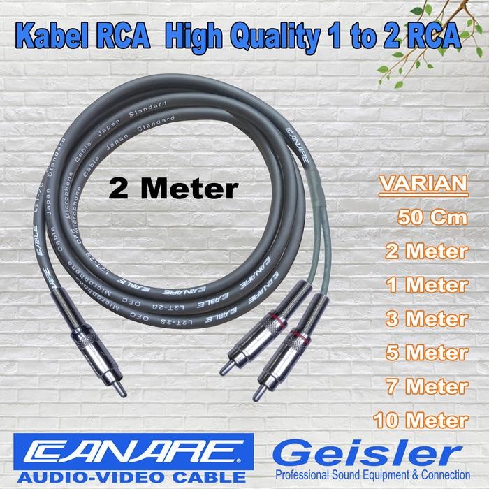 โครงการ - สายแจ็คเสียง RCA 1 ถึง 2 RCA 1-20 เมตร Original Geisler-Canare