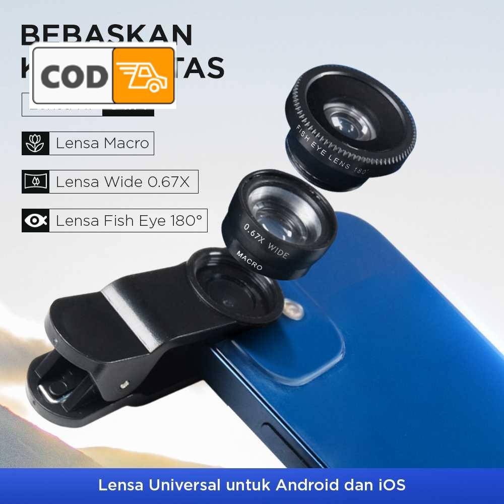 HP 3 in 1 Fish Eye Macro เลนส์กล้องมุมกว้างสําหรับสมาร์ทโฟนการถ่ายภาพที่ชัดเจนและคุณภาพสูง