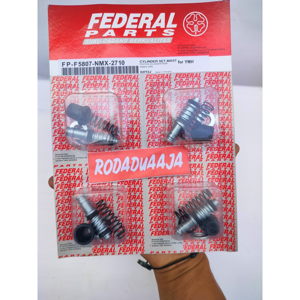 ซีลหลักเบรกด้านหลังของ FEDERAL YAMAHA NMAX, AEROX, LEXI, NMAX 155 FP-F5807-NMX-2710